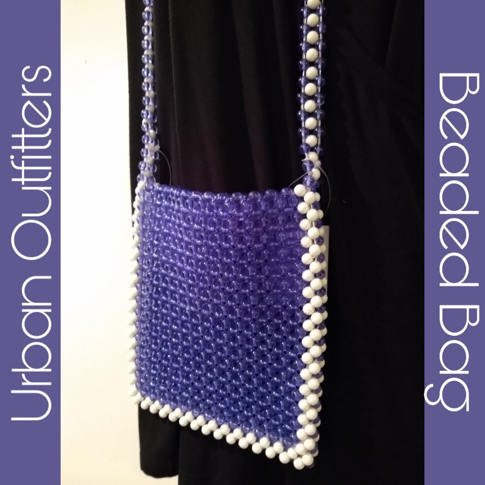 NWT Color Shifting Beaded Shoulder Bag